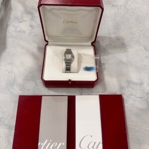 Cartier Ladies Santos Galbée Watch Stainless Steel